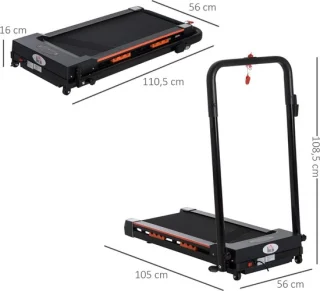 Treadmill for home: This treadmill features a powerful 2.25 hp motor, which provides a smooth and efficient training experience. Ideal for home use, this flat treadmill is designed with 5 layers of anti-slip padding for added safety and stability.