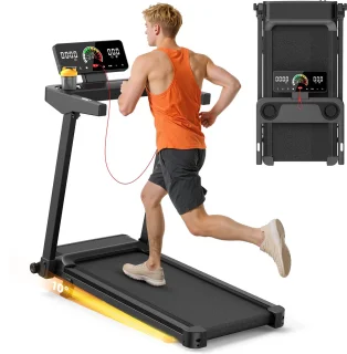 Loopband met 10% helling - Elektrische loopband - Snelheid 1-12 km/u - Motor 3,0 pk - LED-scherm - Oppervlak 40 x 97 cm - max. 120 kg