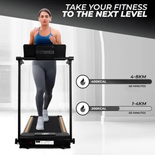 Loopband Inklapbaar - Hometrainer Elektrisch - Walking Pad Fitness - Zwart