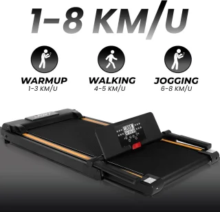 Loopband Inklapbaar - Hometrainer Elektrisch - Walking Pad Fitness - Zwart