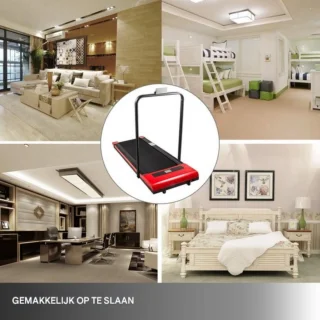 Loopband met leuning - Onder bureau - Inklapbaar - Hometrainer voor thuis - Fitnessapparaat elektrisch - Digitaal LED Display