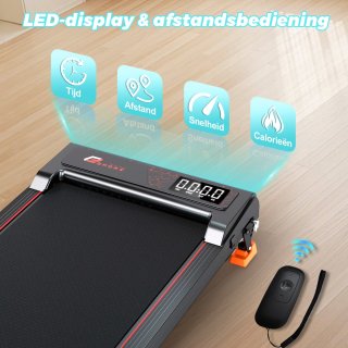 Wat vinden we goed aan de Y-RAIN Loopband - 2.25 PK Motor - met 7% Helling - 1.0-6.0km/u Snelheidsbereik - 2 in 1 Treadmill voor thuis en op kantoor - Walking Pad - met Afstandsbediening.