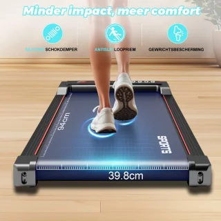 Y-RAIN Loopband - 2.25 PK Motor - met 7% Helling - 1.0-6.0km/u Snelheidsbereik - 2 in 1 Treadmill voor thuis en op kantoor - Walking Pad - met Afstandsbediening.