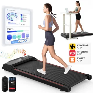 Loopband – Wandelband – Walking Pad – Treadmill – Hometrainer – Compact Loopvlak 37,5x90 cm – Bluetooth Met Afstandsbediening