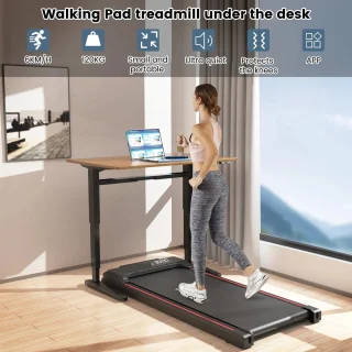 Loopband – Wandelband – Walking Pad – Treadmill – Hometrainer – Compact Loopvlak 37,5x90 cm – Bluetooth Met Afstandsbediening