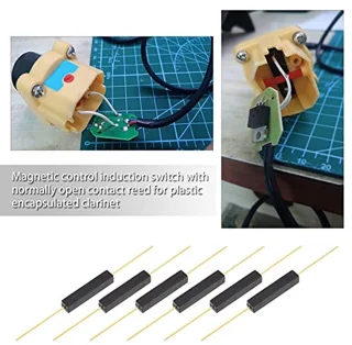 20x Reed Switch Normaal Open Magnetische Inductie Schakelaar Plastic Anti-Interferentie 100V voor Loopband en Breaker 2.5X14mm