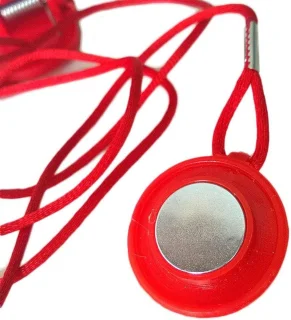 Loopband Beveiligingssleutel - Universele Magnetische Veiligheidsslot - Veilig Trainen Thuis - 1 Stuk - Rood