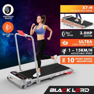 Loopband met stille motor 3,0 pk | Draagkracht 130 kg | Bluetooth-tracking | 3 hellingsniveaus