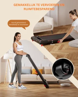 mavoa® Loopband inklapbaar - Hometrainer Elektrisch - Walking Pad Fitness - Zwart