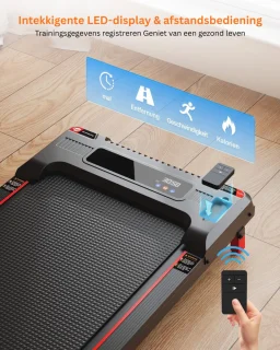 mavoa® Loopband inklapbaar - Hometrainer Elektrisch - Walking Pad Fitness - Zwart