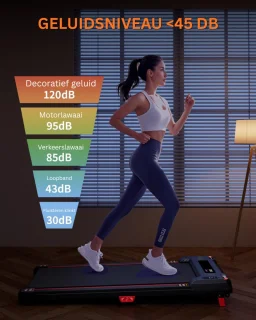 mavoa® Loopband inklapbaar - Hometrainer Elektrisch - Walking Pad Fitness - Zwart
