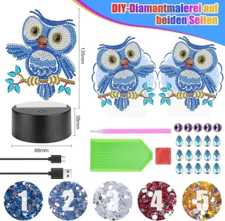 Creatieve DIY Diamantnachtlamp voor Kinderen – Ambachtelijke Schilderijset voor Meisjes en Jongens van 5-12 Jaar