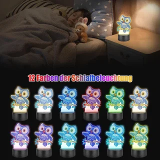 Creatieve DIY Diamantnachtlamp voor Kinderen – Ambachtelijke Schilderijset voor Meisjes en Jongens van 5-12 Jaar