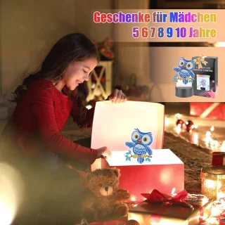 Creatieve DIY Diamantnachtlamp voor Kinderen – Ambachtelijke Schilderijset voor Meisjes en Jongens van 5-12 Jaar