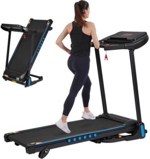 Loopband voor thuis, opvouwbaar, 14 km/u, loopbanden 3,0 pk met hartslagmeter, opvouwbare loopband met helling 6%, loopband voor thuis met LED-display en Bluetooth, maximaal draagvermogen 140 kg review