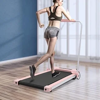 Elektrische Loopband - Inklapbaar Thuis - Fitnessapparaat - Stille Motor - LED Display -Schokdemping - Roze
