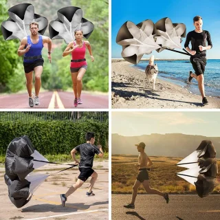 Running parachute | Krachtige weerstandsparachute voor trainingen en fitness
