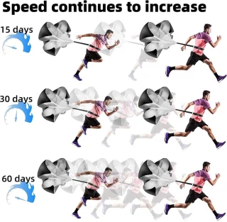 Running parachute | Krachtige weerstandsparachute voor trainingen en fitness