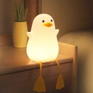 Dimbare Siliconen Nachtlamp voor Kinderen - Schattige Eend, Draagbaar en Oplaadbaar, Perfect voor Kinderkamer