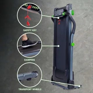 Equivera Loopband Inklapbaar - Wandelband - Walking Pad - Fitness - Hometrainer - Treadmill - Inklapbaar