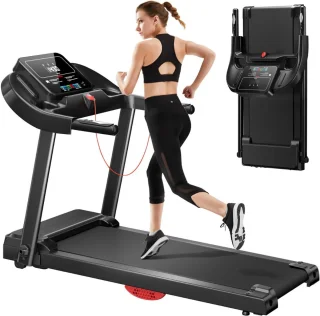 MKSS® Loopband Inklapbaar - Hometrainer Elektrisch - Walking Pad Fitness - Zwart