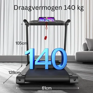 MKSS® Loopband Inklapbaar - Hometrainer Elektrisch - Walking Pad Fitness - Zwart