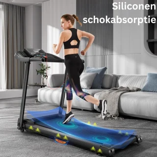 MKSS® Loopband Inklapbaar - Hometrainer Elektrisch - Walking Pad Fitness - Zwart