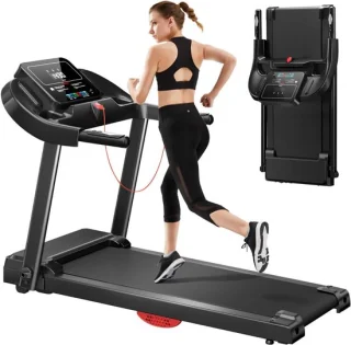 MKSS® Loopband Inklapbaar - Hometrainer Elektrisch - Walking Pad Fitness - Zwart