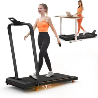 2-in-1 compacte loopband met helling - draagbaar, 120KG draagkracht