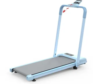 2-in-1 loopband bureauband, inklapbaar, 120 kg draagvermogen, blauw