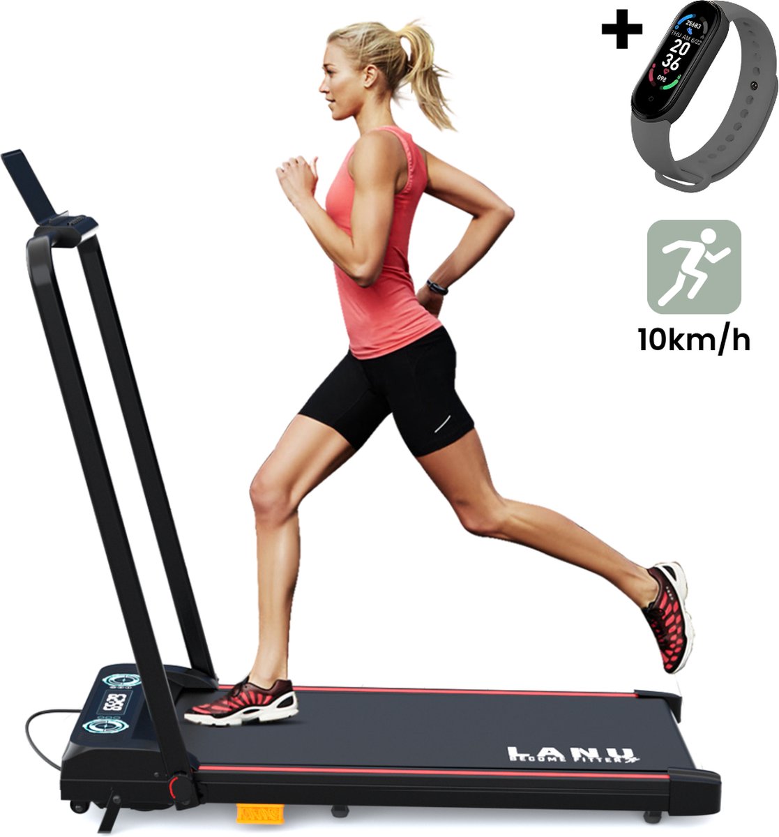 De 2IN1 Elektrische Loopband Walking Pad Get-fit pakket in één oogopslag