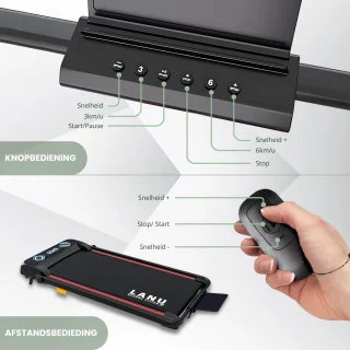2IN1 Elektrische Loopband Walking Pad Get-fit pakket