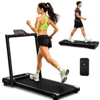 Akluer loopband inklapbaar - walking pad en hardloopband - zwart