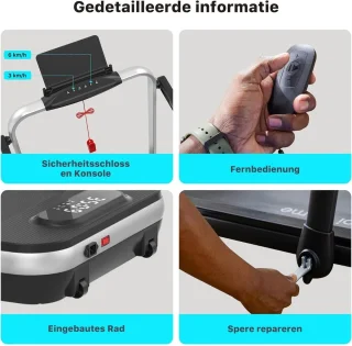ApexArte Loopband Inklapbaar Hometrainer Crosstrainer