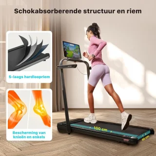 ApexArte Loopband Inklapbaar Hometrainer Crosstrainer
