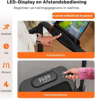 ApexArte Loopband Inklapbaar Hometrainer Crosstrainer