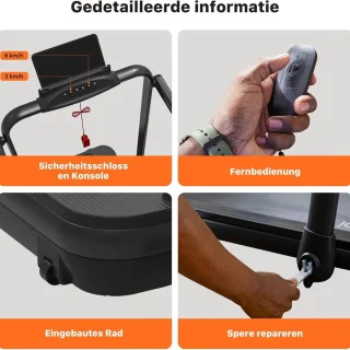 ApexArte Loopband Inklapbaar Hometrainer Crosstrainer