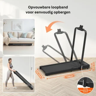ApexArte Loopband Inklapbaar Hometrainer Crosstrainer