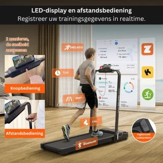 ApexArte Loopband Inklapbaar Hometrainer Crosstrainer