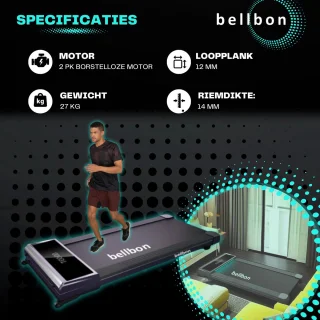 Bellbon Walking Pad Loopband - Zwart