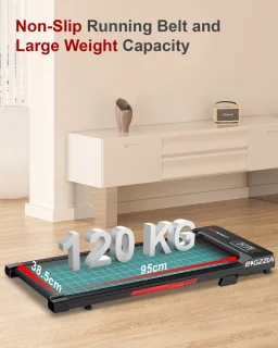BIGZZIA Draagbare Walkingpad Loopband Zwart