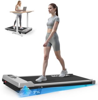 Compacte 3-in-1 walkingpad met helling: stil en veelzijdig voor thuis en kantoor