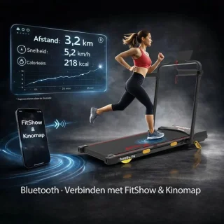 Blinxz opvouwbare loopband met helling