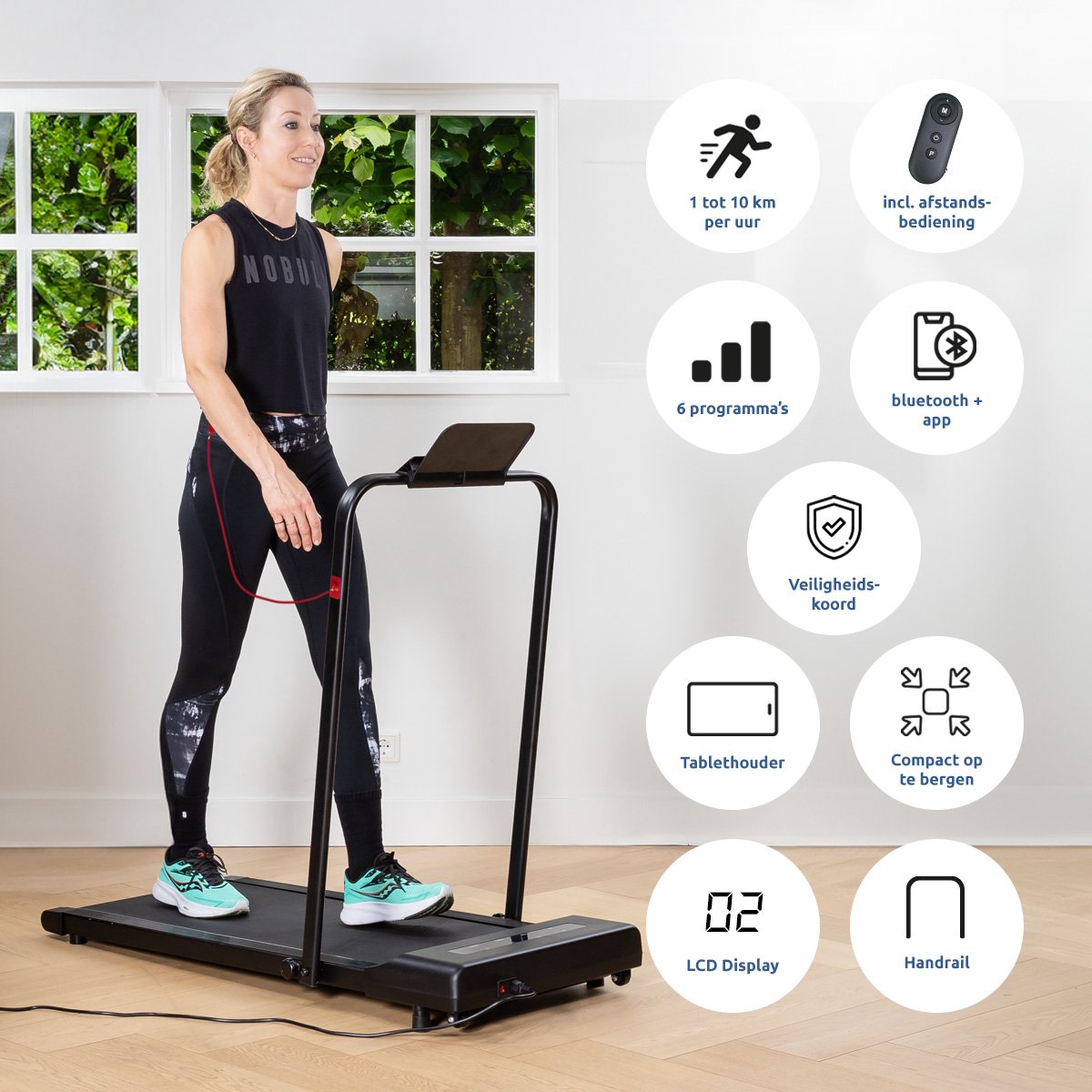 Wat vinden we goed aan de BluMill Loopband Inklapbaar Treadmill