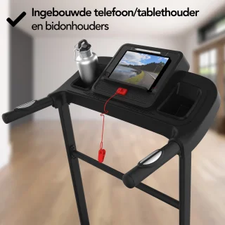 Brixy Loopband Inklapbaar Zwart