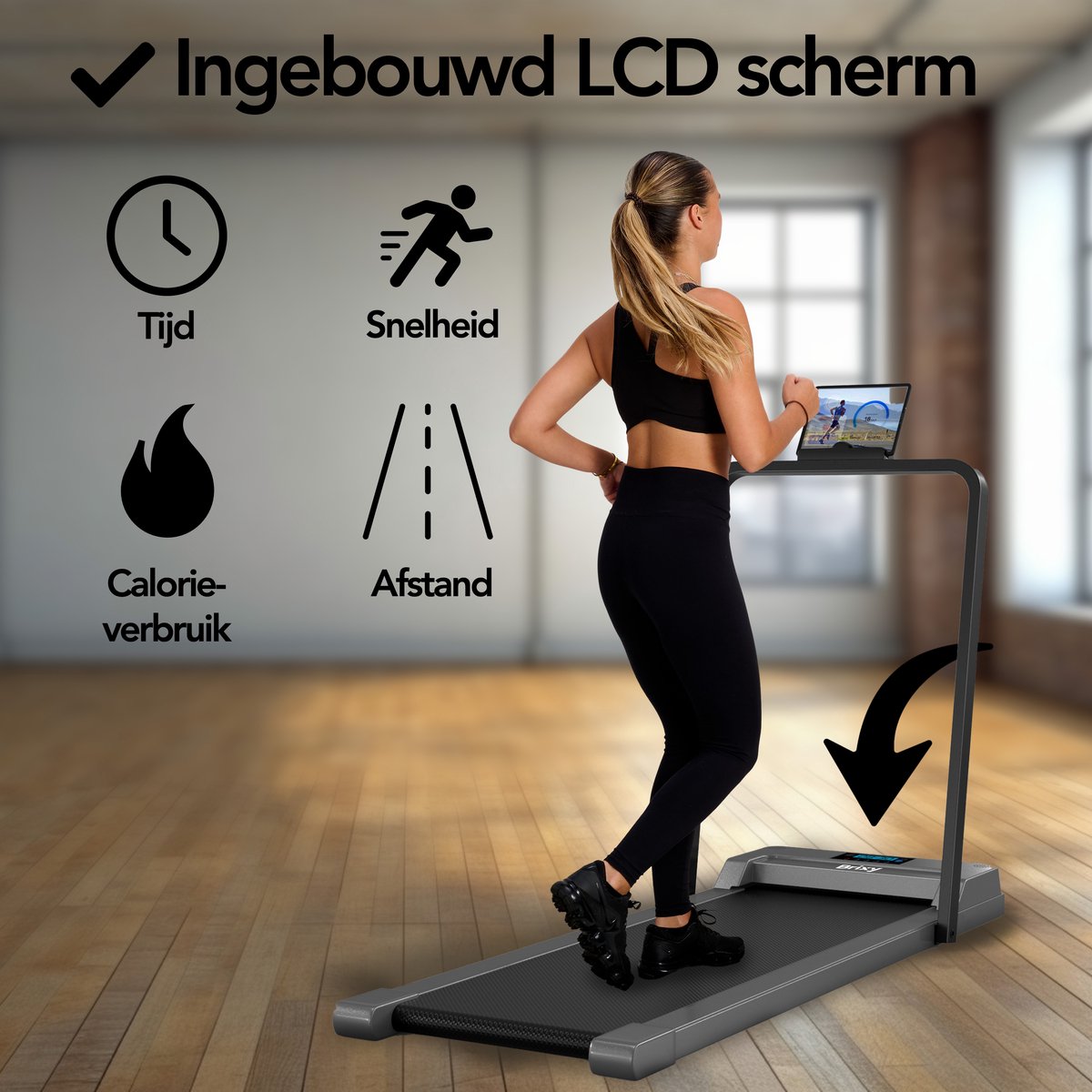 Wat vinden we goed aan de Brixy Loopband Walking Pad Antraciet