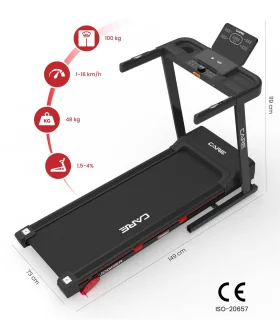 CARE Jogger loopband 16km/u KINOMAP