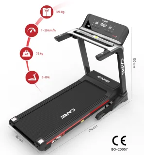 CARE RUNNER Loopband 20km/u KINOMAP