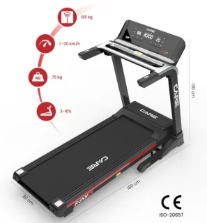 CARE RUNNER Loopband 20km/u KINOMAP