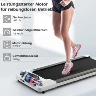 COSTWAY 2-in-1 loopband onder bureau
